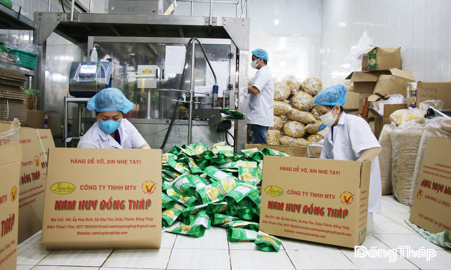Công ty TNHH MTV Nam Huy Đồng Tháp không ngừng đổi mới thiết bị, cải tiến quy trình sản xuất để chinh phục thị trường.