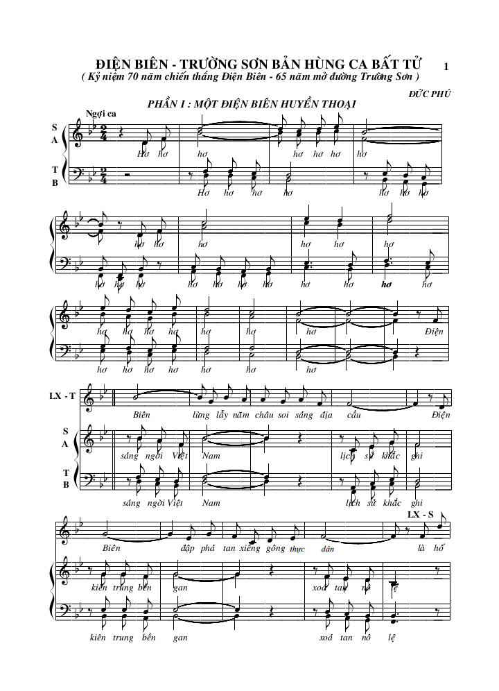 Một số tác phẩm âm nhạc tiêu biểu của nhạc sĩ Đức Phú.