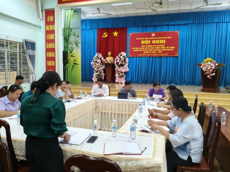 Long Bình hiệp thương thỏa thuận cơ cấu, thành phần, số lượng người ứng cử đại biểu Hội đồng nhân dân xã