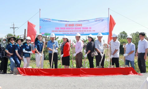 Xã Trường Xuân khởi công xây dựng cầu nông thôn