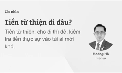 Tiền từ thiện đi đâu?
