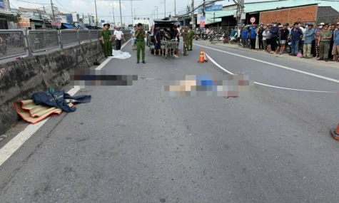 Va chạm với người đi bộ qua đường, 2 người tử vong tại chỗ