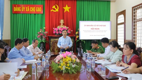 Xã Chợ Gạo: Các bước chuẩn bị bầu cử triển khai đúng tiến độ, quy định