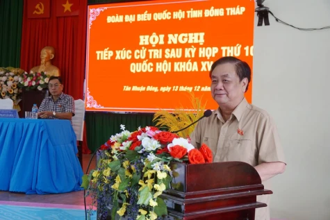 Cử tri xã Tân Nhuận Đông kiến nghị nhiều vấn đề về dân sinh