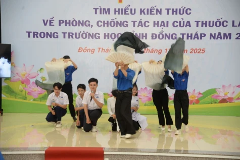 Hội thi Tìm hiểu kiến thức về phòng, chống tác hại của thuốc lá trong trường học