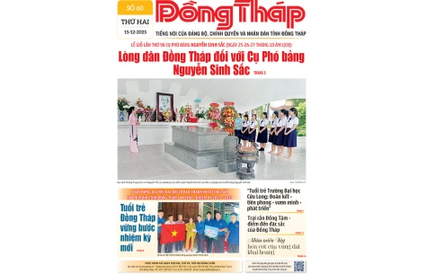 Đón đọc Báo Đồng Tháp số ra ngày 15-12