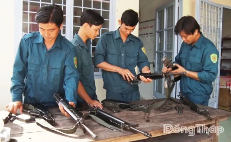 Xã Mỹ Thiện: Công tác quân sự, quốc phòng đạt nhiều
kết quả tích cực