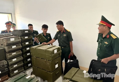 Military Region 9 Inspects Combat Readiness along Dong Thap Province’s Border