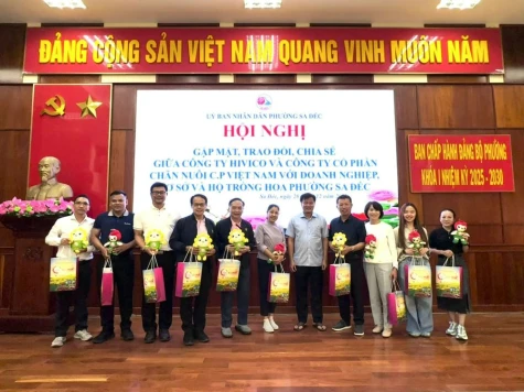 Gặp gỡ chia sẻ, kết nối giữa nhà vườn trồng hoa với các công ty cây giống, cây cảnh