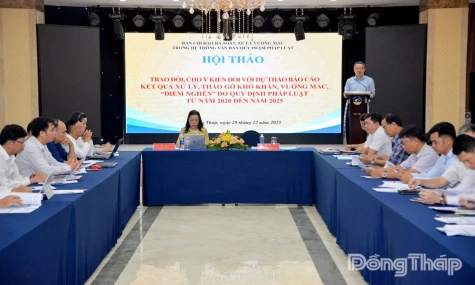 Hội thảo xử lý, tháo gỡ “điểm nghẽn” quy định pháp luật giai đoạn 2020 - 2025