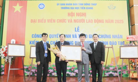 Trường Đại học Tiền Giang: Thêm 4 chương trình đào tạo trình độ đại học “đạt kiểm định chất lượng”