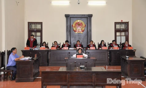 Tòa án nhân dân tỉnh Đồng Tháp lần đầu tiên tổ chức phiên tòa giám đốc thẩm