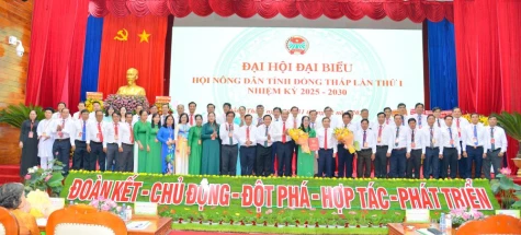 Đồng chí Nguyễn Thị Hồng Phượng giữ chức Chủ tịch Ban Chấp hành Hội Nông dân tỉnh Đồng Tháp nhiệm kỳ 2025 - 2030