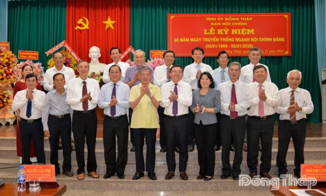 Đồng Tháp: Kỷ niệm 60 năm Ngày truyền thống ngành Nội chính Đảng