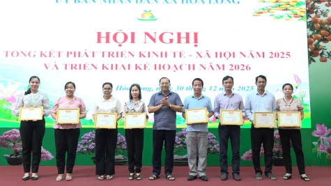Xã Hòa Long: Phấn đấu đạt và vượt các chỉ tiêu kinh tế - xã hội năm 2026