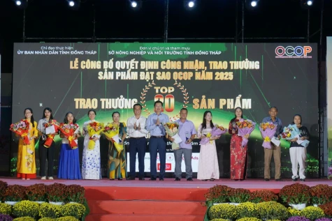Đồng Tháp: Vinh danh các sản phẩm OCOP tiêu biểu và công bố Top 20 sản phẩm được cộng đồng bình chọn