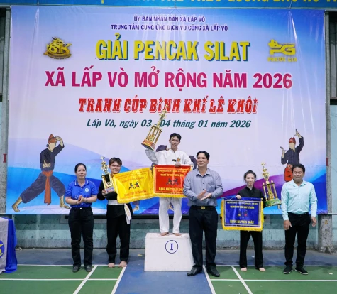 Sôi nổi Giải Pencak Silat xã Lấp Vò mở rộng năm 2026