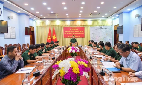 Quân khu 9 kiểm tra công tác tuyển chọn và gọi công dân nhập ngũ tại tỉnh Đồng Tháp