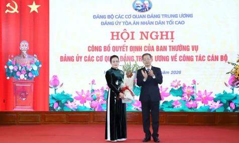 Đồng chí Nguyễn Hải Trâm giữ chức Phó Bí thư Thường trực Đảng ủy Tòa án nhân dân tối cao