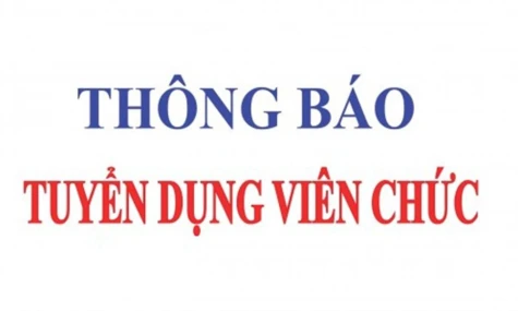 Thông báo Về việc tuyển dụng viên chức vào công tác tại các cơ sở giáo dục trên địa bàn xã Tân Thành năm học 2025 - 2026