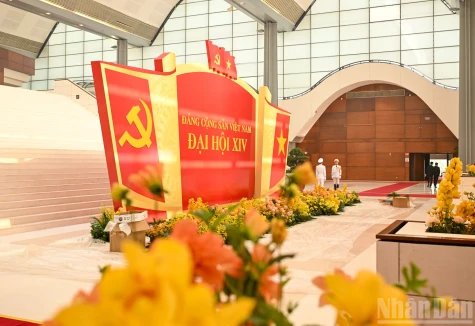 [Ảnh] Hoàn thiện các khâu cuối cùng, sẵn sàng cho công tác tổ chức phục vụ Đại hội XIV của Đảng