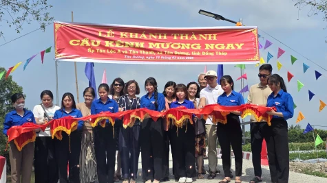 Xã Tân Dương: Khánh thành cầu Kênh Mương Ngay