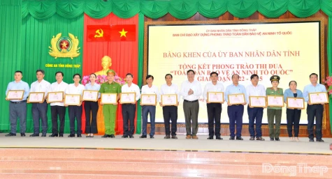 Dong Thap: Review Conference on the All People Protecting National Security Movement