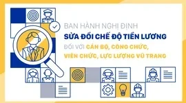 Ban hành nghị định sửa đổi chế độ tiền lương đối với cán bộ, công chức, viên chức, lực lượng vũ trang