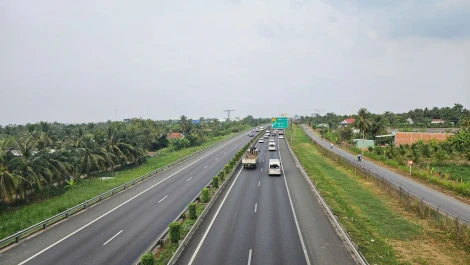 Toàn cảnh tuyến cao tốc trục dọc vùng Đồng bằng sông Cửu Long