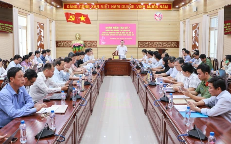 Kiểm tra công tác bầu cử các xã thuộc Đơn vị bầu cử số 9