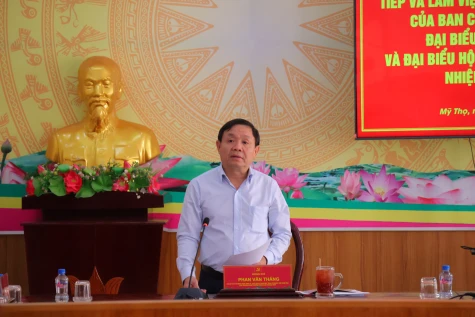 Đoàn kiểm tra số 4 của Ban Chỉ đạo Tỉnh kiểm tra công tác bầu cử tại Đơn vị bầu cử số 8