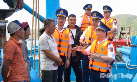 Hoàn thành nhiệm vụ kiểm tra, chúc Tết, chống IUU trên vùng biển giáp ranh