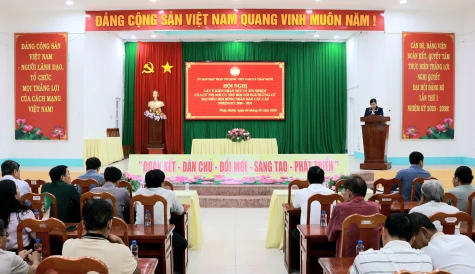 Tháp Mười: Hội nghị lấy ý kiến tín nhiệm của cử tri nơi cư trú đối với người ứng cử đại biểu HĐND