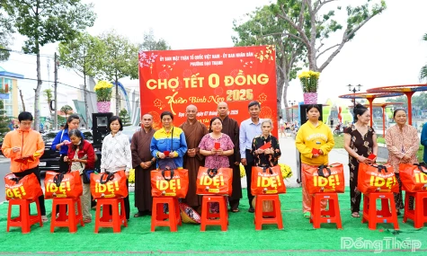 Phường Đạo Thạnh: “Chợ Tết 0 đồng” dành cho những hoàn cảnh khó khăn