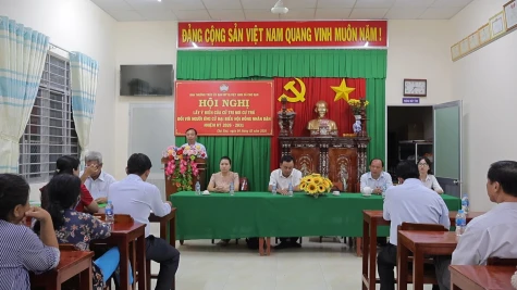 Xã Chợ Gạo: Lấy ý kiến cử tri nơi cư trú đối với người ứng cử đại biểu Hội đồng nhân dân nhiệm kỳ 2026 - 2031