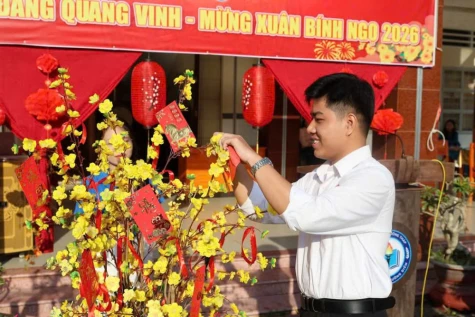Không khí tết đã đến các trường học