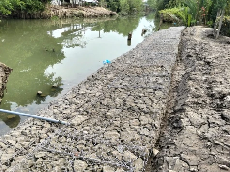 Ngũ Hiệp: Triển khai thi công 2 công trình khắc phục sạt lở