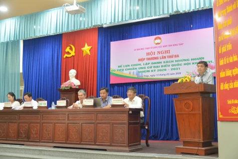 Hội nghị hiệp thương lần thứ ba lập danh sách chính thức ứng cử viên ĐBQH và HĐND tỉnh