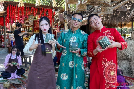 Không gian tết xưa thu hút giới trẻ