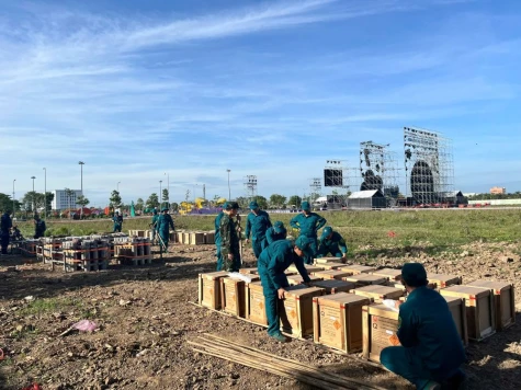 Đồng Tháp sẵn sàng màn bắn pháo hoa đêm giao thừa