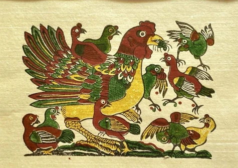 Màu dân tộc sáng bừng trên giấy điệp