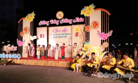 Đồng Tháp: Sôi động không gian văn hóa, nghệ thuật phục vụ người dân du xuân