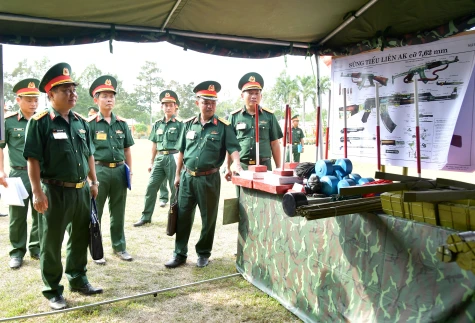 Đồng Tháp: Hội thi công tác chuẩn bị huấn luyện năm 2026