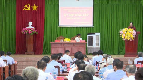 HĐND phường Mỹ Phong tổng kết hoạt động nhiệm kỳ 2021 - 2026