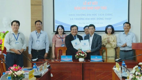 Tăng cường hợp tác đào tạo giữa Trường Đại học Đồng Tháp và Trường Đại học Tiền Giang