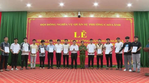 Phường Cao Lãnh: Chuẩn bị chu đáo công tác giao nhận quân năm 2026