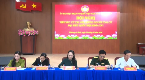 Ứng cử viên đại biểu Quốc hội đơn vị bầu cử số 1 tiếp xúc cử tri vận động bầu cử