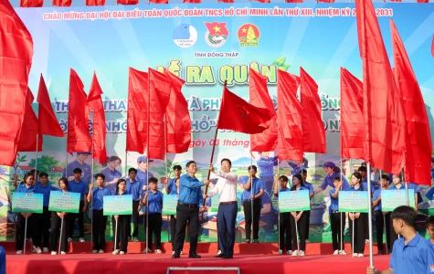 Đồng Tháp: Ra quân Tháng Thanh niên và phát động Tết trồng cây “Đời đời nhớ ơn Bác Hồ” năm 2026