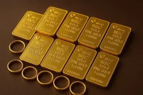 Sáng nay 4-3, giá vàng giảm 5 triệu đồng/lượng