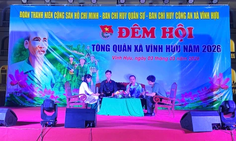 Xã Vĩnh Hựu: Sôi nổi nhiều hoạt động Ngày hội tòng quân năm 2026